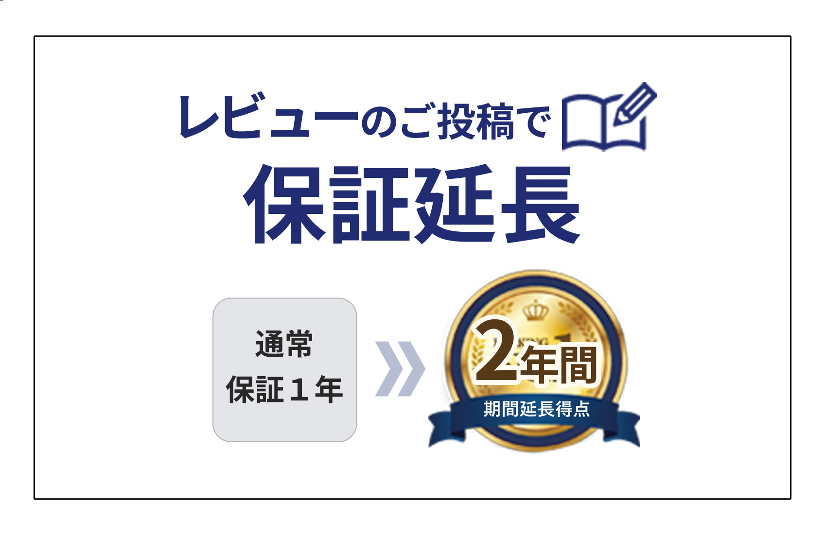 レビュー投稿で1年間延長保証 ドリームバンク 公式オンラインストア